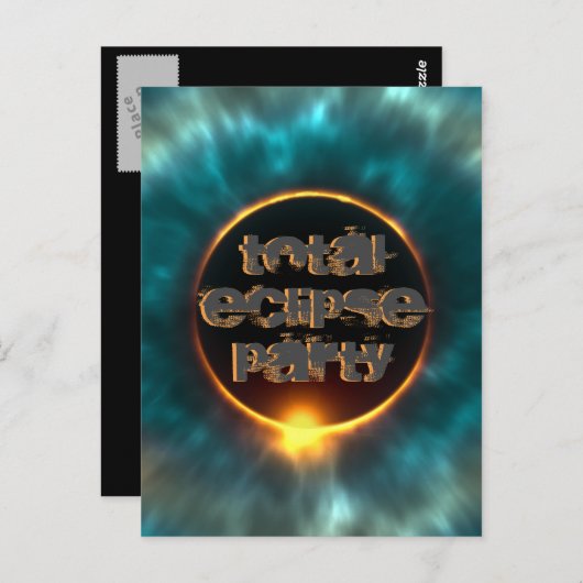 SOLAR ECLIPSE INSGESAMT POSTKARTE (Vorne/Hinten)