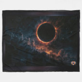 Solar Eclipse Inspiriere Awe AI Art von Xzendor7 Fleecedecke (Vorderseite (Horizontal))