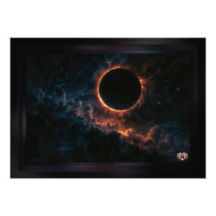 Solar Eclipse Inspiriere Awe AI Art von Xzendor7 Fotodruck