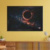 Solar Eclipse Inspiriere Awe AI Art von Xzendor7 Leinwanddruck (Insitu (Wohnzimmer))