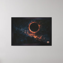 Solar Eclipse Inspiriere Awe AI Art von Xzendor7 Leinwanddruck