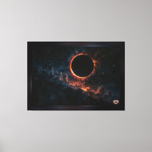 Solar Eclipse Inspiriere Awe AI Art von Xzendor7 Leinwanddruck (Vorderseite)