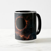 Solar Eclipse Inspiriere Awe AI Art von Xzendor7 Tasse (VorderseiteRechts)