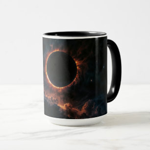 Solar Eclipse Inspiriere Awe AI Art von Xzendor7 Tasse