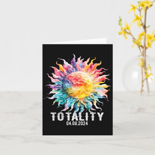 Solar-Eclipse Karte (Gelbe Blume)