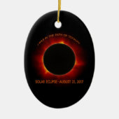 Solar-Eclipse Keramik Ornament (Vorne)