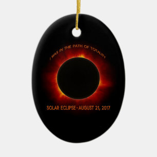Solar-Eclipse Keramik Ornament