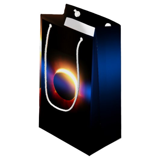 Solar-Eclipse Kleine Geschenktüte (Vorderseite Schrägansicht)