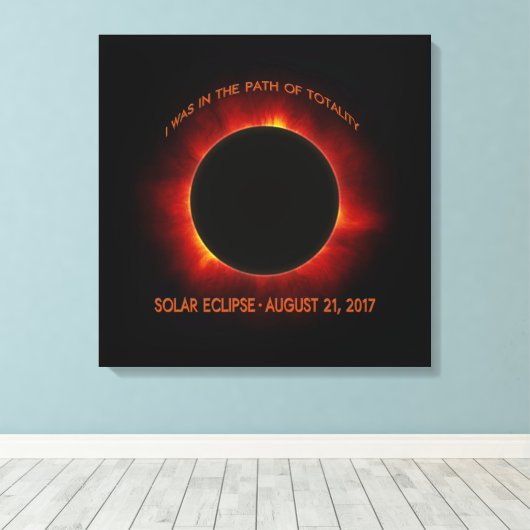Solar-Eclipse Leinwanddruck (Insitu (Holzboden))