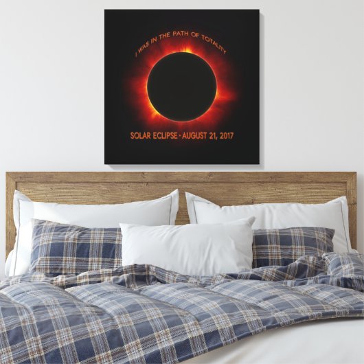 Solar-Eclipse Leinwanddruck (Insitu (Schlafzimmer))