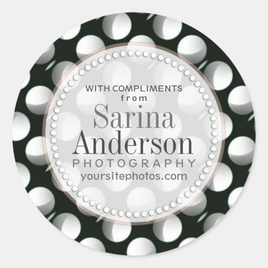 Solar Eclipse Lunar Muster Business Sticker (Vorderseite)