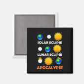 Solar Eclipse Lunar Science Teacher Space Eclipse Magnet (Vorderseite/Rückseite)