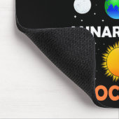 Solar Eclipse Lunar Science Teacher Space Eclipse Mousepad (Ecke)
