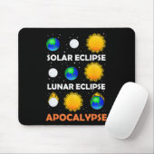 Solar Eclipse Lunar Science Teacher Space Eclipse Mousepad (Mit Mouse)
