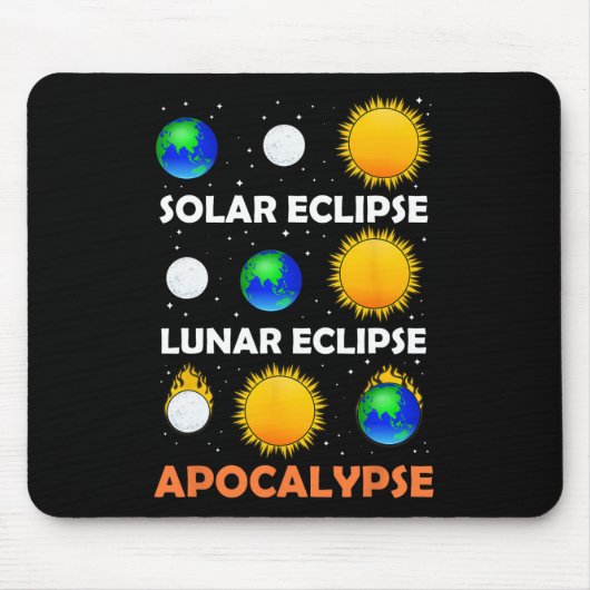 Solar Eclipse Lunar Science Teacher Space Eclipse Mousepad (Vorne)