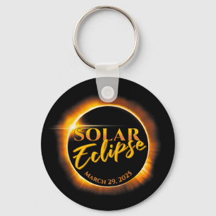 Solar Eclipse März 29 2025 Gedenkfeier Schlüsselanhänger