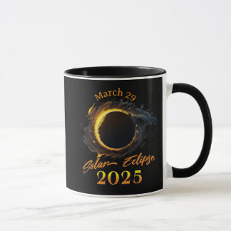 Solar Eclipse März 29 2025 Gedenkfeier Tasse