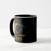 Solar Eclipse März 29 2025 Gedenkfeier Tasse (Vorderseite Links)