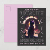 Solar Eclipse Meetup 2024 | Einladung Postkarte (Vorne/Hinten)