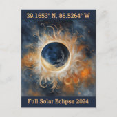 Solar Eclipse Memento Postkarte (Vorderseite)