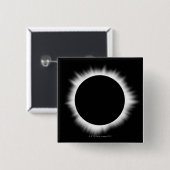 Solar Eclipse mit Corona Button (Vorne & Hinten)