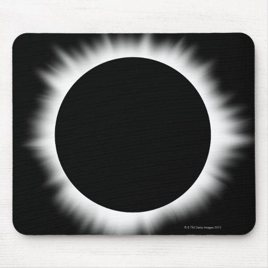 Solar Eclipse mit Corona Mousepad (Vorne)