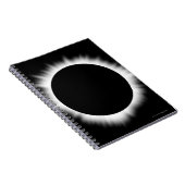 Solar Eclipse mit Corona Notizblock (Rechte Seite)