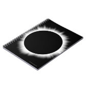 Solar Eclipse mit Corona Notizblock (Linke Seite)