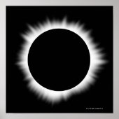 Solar Eclipse mit Corona Poster (Vorne)