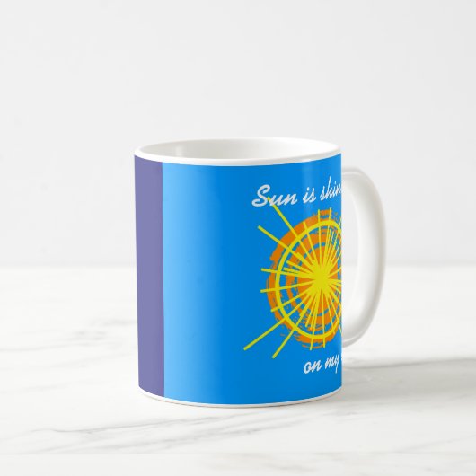 Solar Eclipse Moon Shadow Sunshine lustiger Brauch Kaffeetasse (VorderseiteRechts)