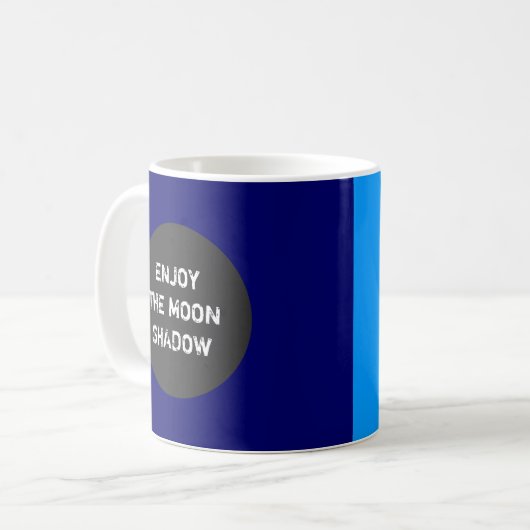 Solar Eclipse Moon Shadow Sunshine lustiger Brauch Kaffeetasse (Vorderseite Links)