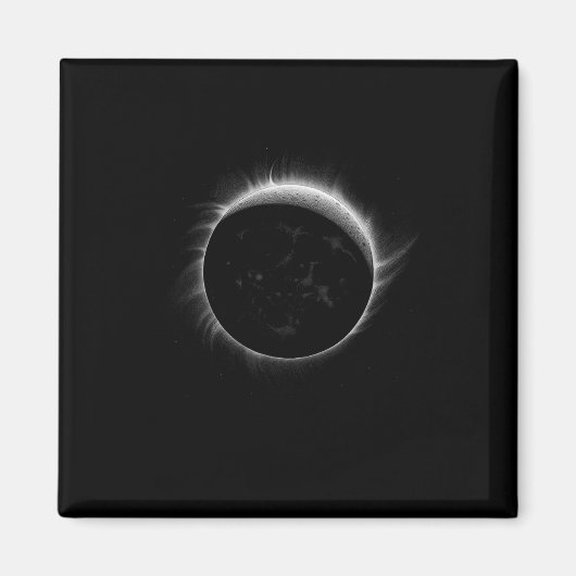 Solar Eclipse Moon und Sun Cool Event Graphic Magnet (Vorne)