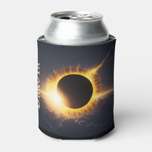 Solar Eclipse Name Drink hinzufügen Dosenkühler (Kanne Vorderseite)