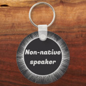 Solar Eclipse National English International Trave Schlüsselanhänger (Rückseite)