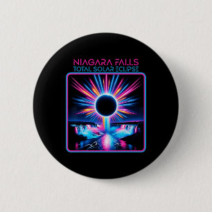 Solar Eclipse Niagara Falls Totality Event Souveni Button