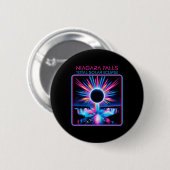 Solar Eclipse Niagara Falls Totality Event Souveni Button (Vorne & Hinten)