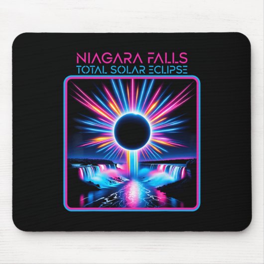 Solar Eclipse Niagara Falls Totality Event Souveni Mousepad (Vorne)