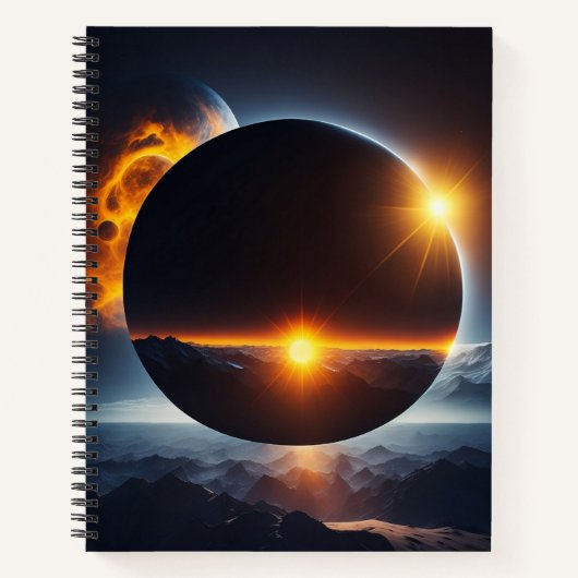 Solar Eclipse Notebook Notizblock (Vorderseite)