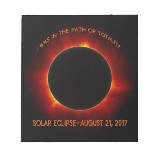 Solar-Eclipse Notizblock (Vorderseite)