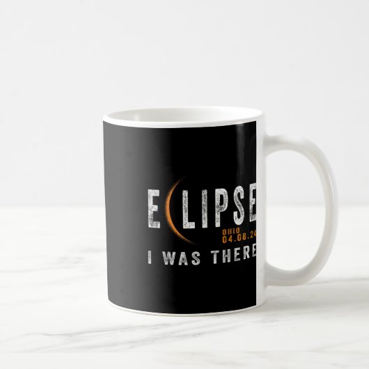 Solar Eclipse Ohio Ich war dort Totality Eclipse Kaffeetasse (Rechts)