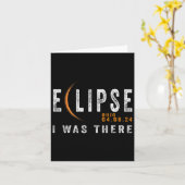 Solar Eclipse Ohio Ich war dort Totality Eclipse Karte (Gelbe Blume)