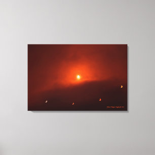 Solar Eclipse over Somerset, 2015 Leinwanddruck