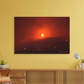 Solar Eclipse over Somerset, 2015 Leinwanddruck (Insitu (Wohnzimmer))