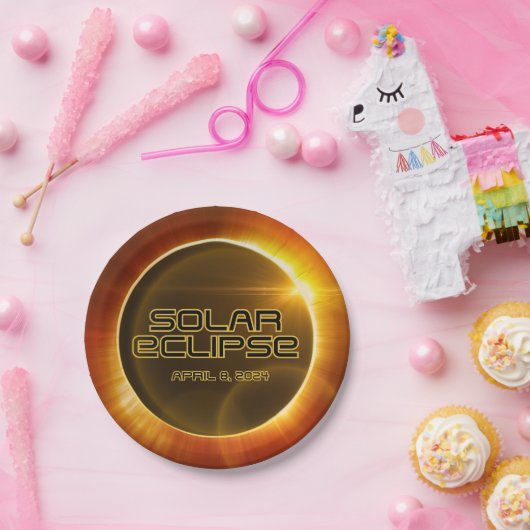 Solar-Eclipse Pappteller (Party)