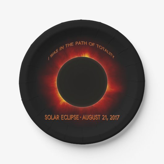 Solar-Eclipse Pappteller (Vorderseite)