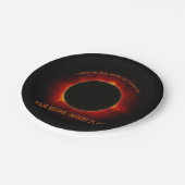 Solar-Eclipse Pappteller (Schrägansicht)