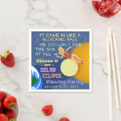 Solar Eclipse Party Funny Retro Sun Viewing 2017 Serviette (Beispiel)