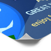 Solar Eclipse Party Funny Retro Sun Viewing 2024 Poster (Ecke)