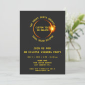 Solar Eclipse Party insgesamt 7.2.2019 Südamerika Einladung (Stehend Vorderseite)