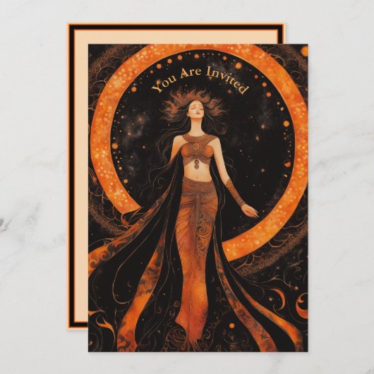 Solar Eclipse Party vollständig anpassbar anzeigen Einladung (Vorne/Hinten)